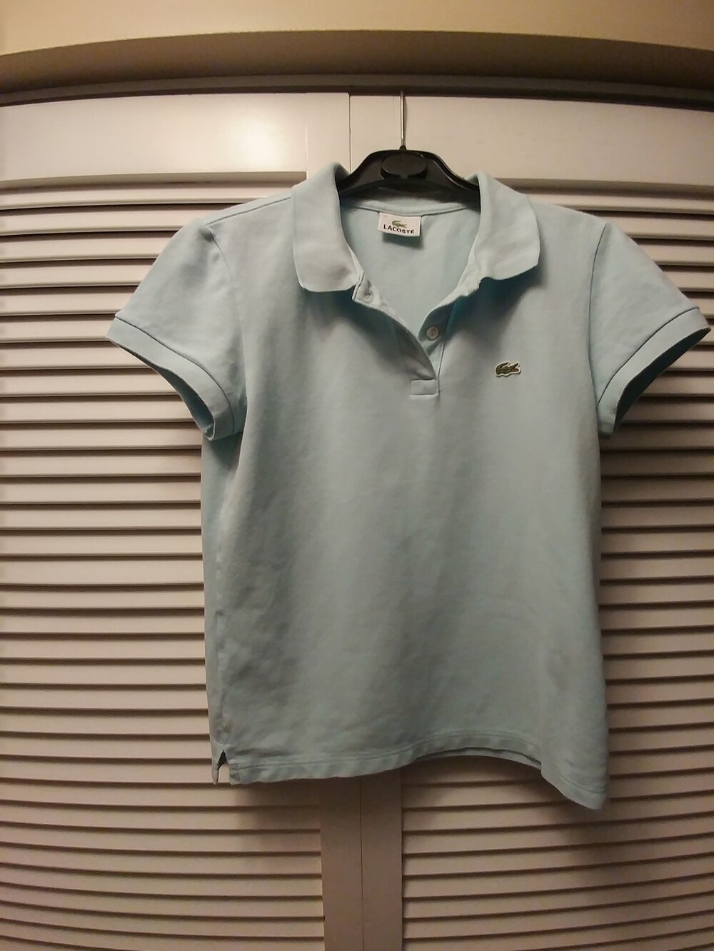 Lacoste Light Blue Women's Short Sleeve Polo